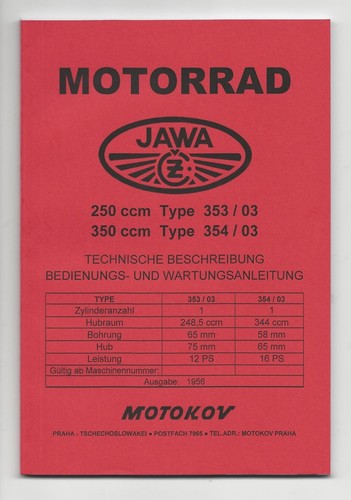 Bedienungsanleitung jawa 250 - jawa,